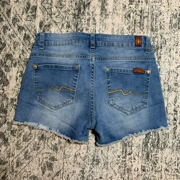 7 For All Mankind girls jean shorts. Size 14. - Picture 2 of 6